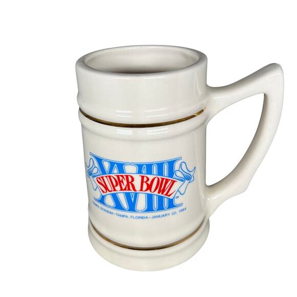 Superbowl XVIII Mug Stein 1984 - Picture 1 of 7